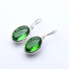 boucles obsidienne verte