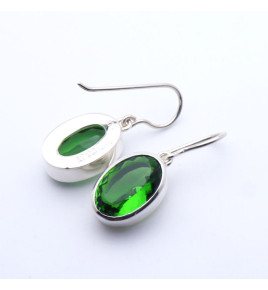 boucles obsidienne verte