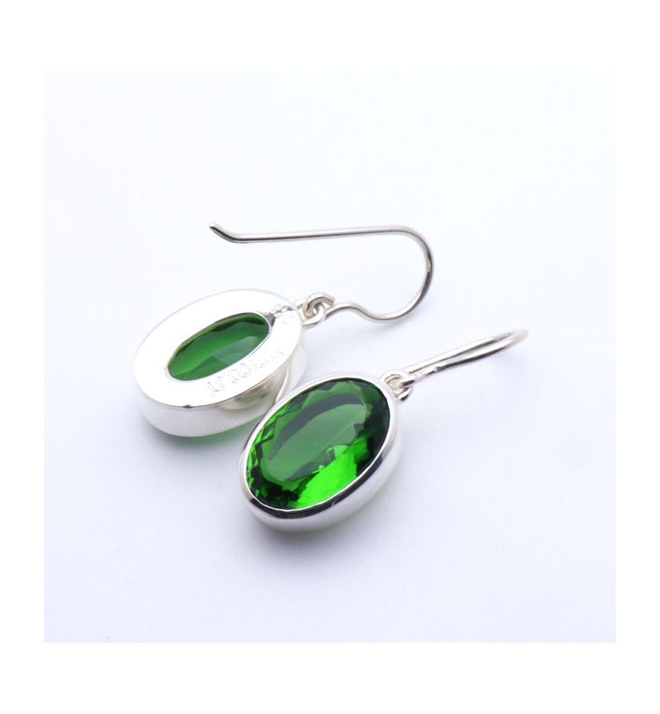 boucles obsidienne verte