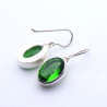 boucles obsidienne verte
