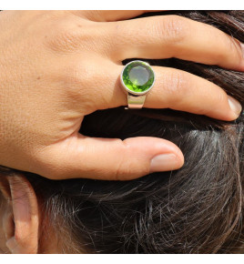 bague obsidienne femme