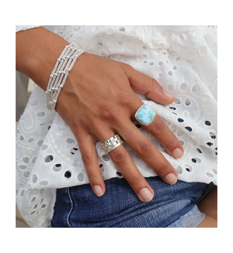 bague larimar bijoux