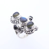 labradorite bague argent