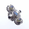labradorite bleue bague