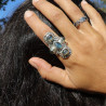 bague labradorite argent