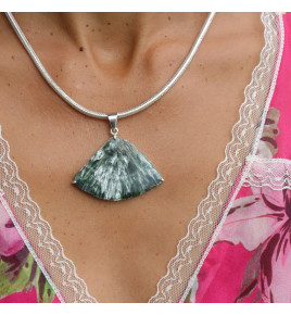 pendentif séraphinite argent