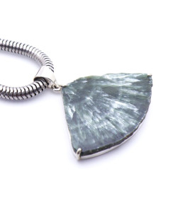 pendentif argent seraphinite