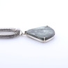 pendentif argent et pierres naturelles
