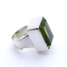 bague obsidienne verte