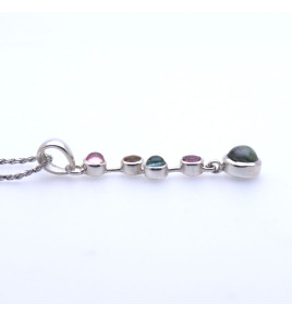 tourmaline argent pendentif