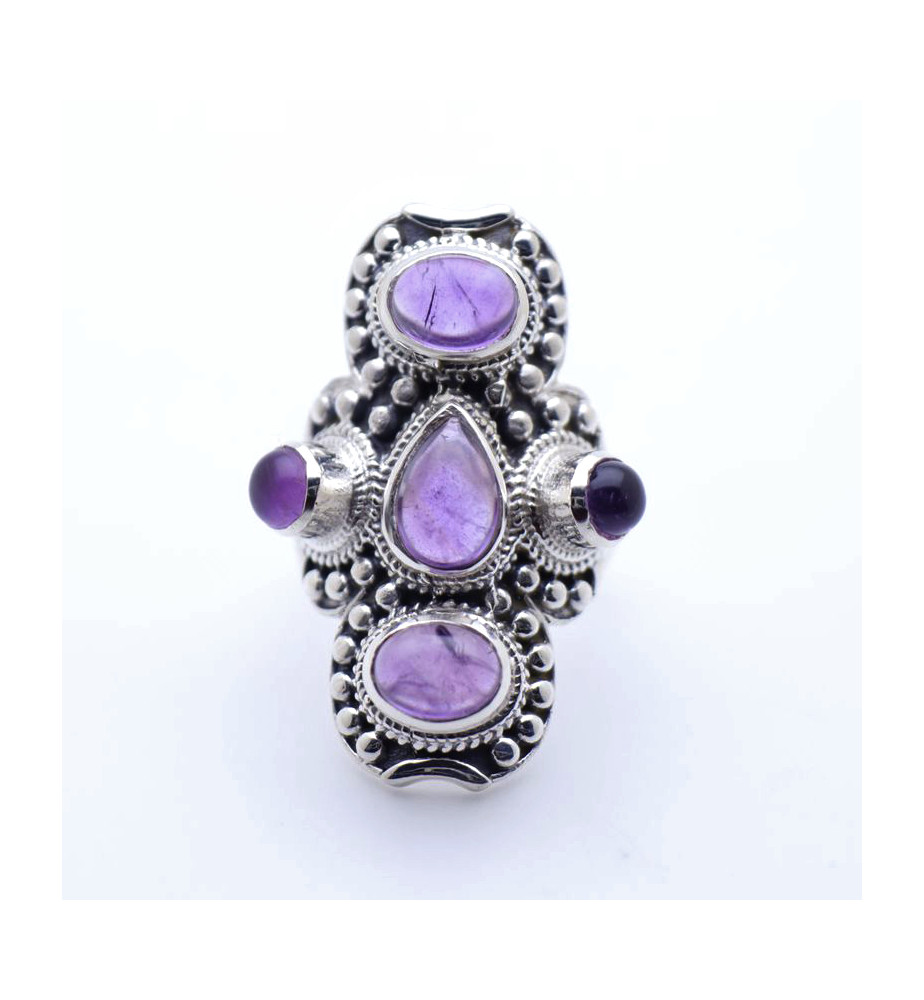 bague améthyste femme