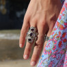 bague amethyste indienne