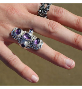 améthyste bague