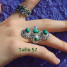 bague malachite argent