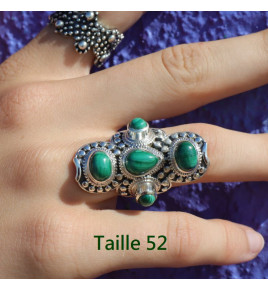 bague malachite femme