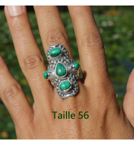 malachite bague