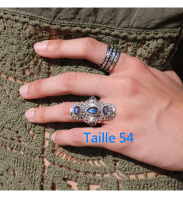 pierre labradorite bague