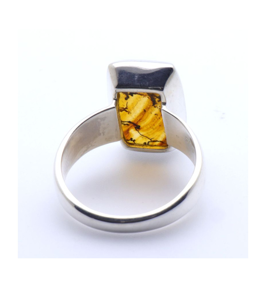 bague argent avec pierre quartz