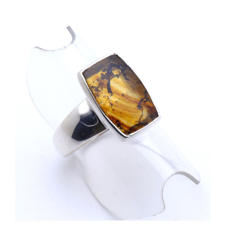 bague quartz dendritique brésilien