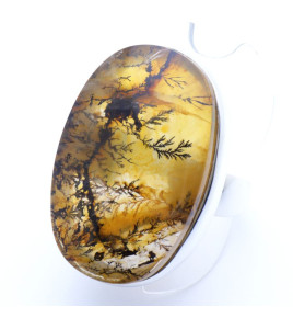 quartz dendritique brésilien bague