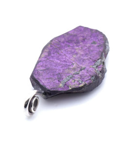 pendentif argent et purpurite