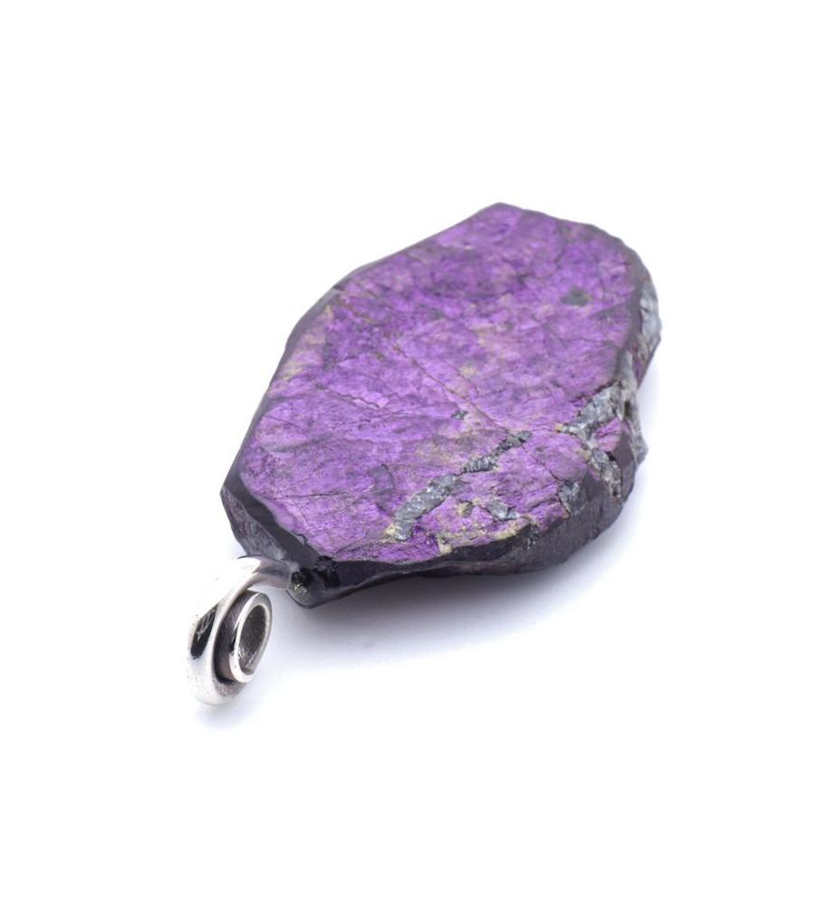pendentif argent et purpurite