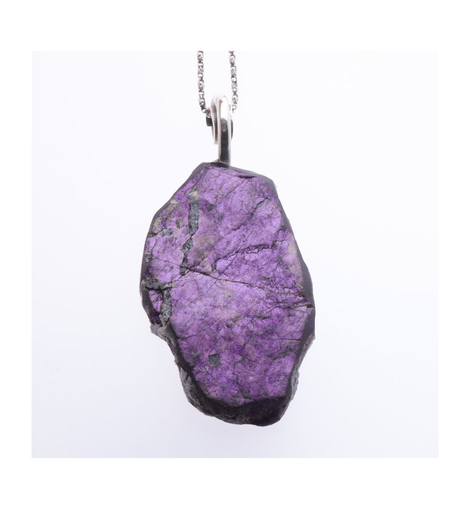 pendentif purpurite argent