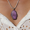 pendentif argent avec purpurite