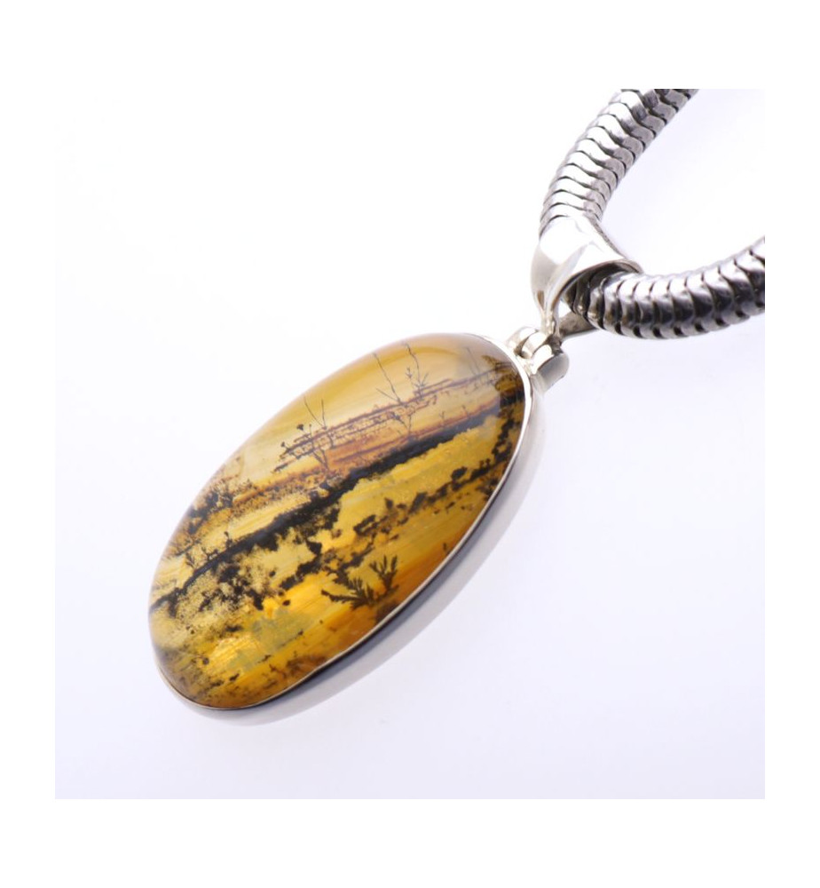 pendentif quartz dendritique