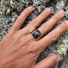 bague homme pyrite