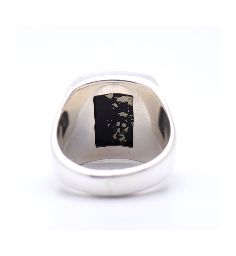bague homme pyrite haut de gamme