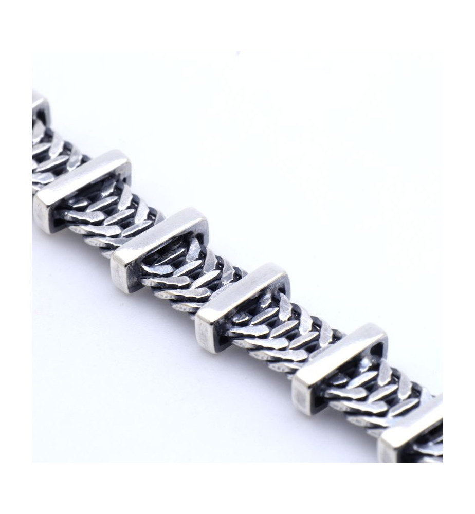 bracelet homme argent massif