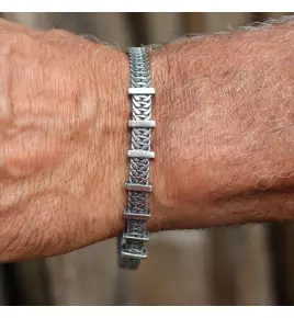 bracelet homme argent simple