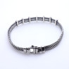 bracelet homme argent maille