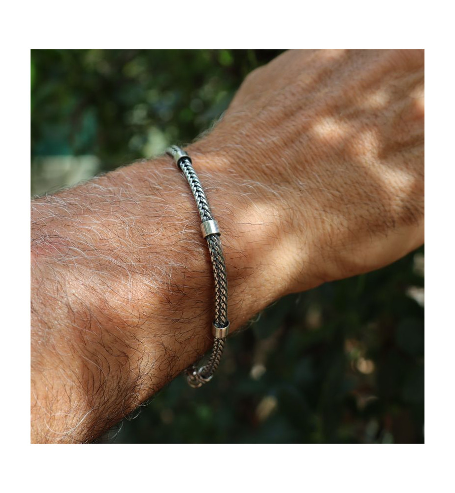 bracelet homme en argent