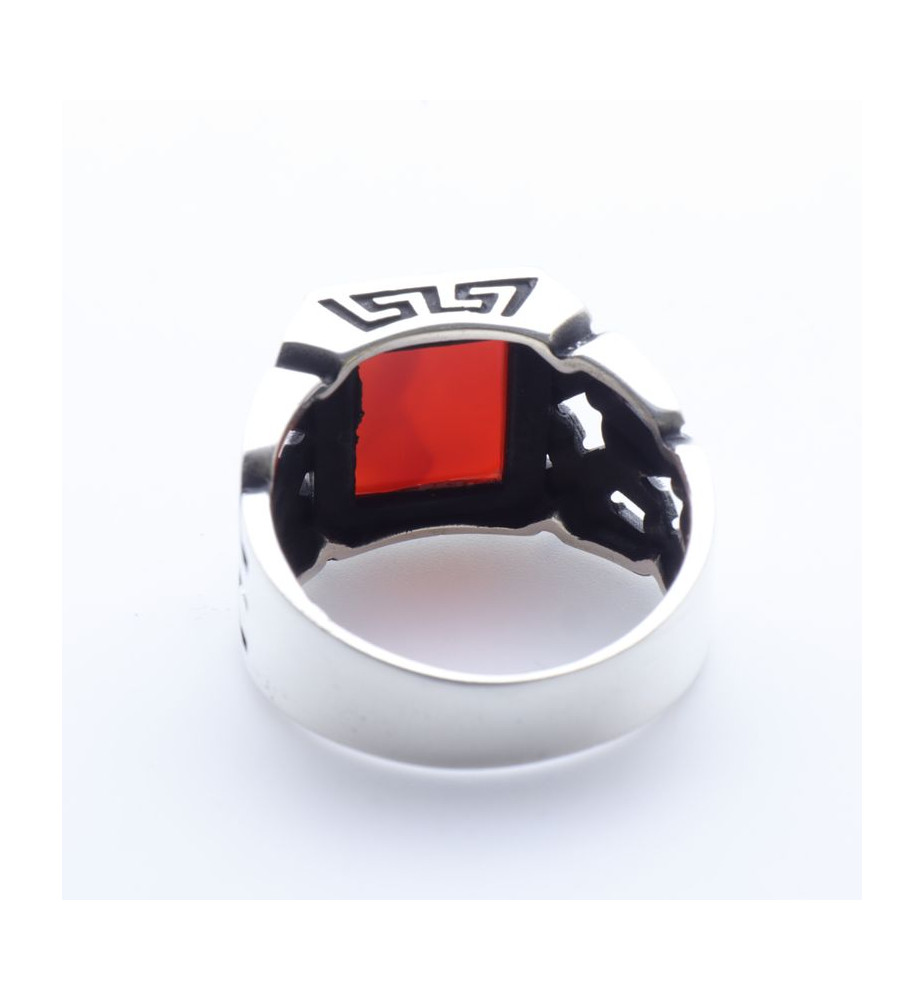 chevaliere argent pierre