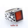 bague argent cornaline
