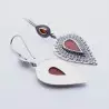 boucles d'oreilles cornaline