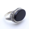 bague onyx noir