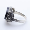 bague onyx noir femme