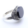 bague onyx argent