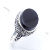 bague marcassite et onyx