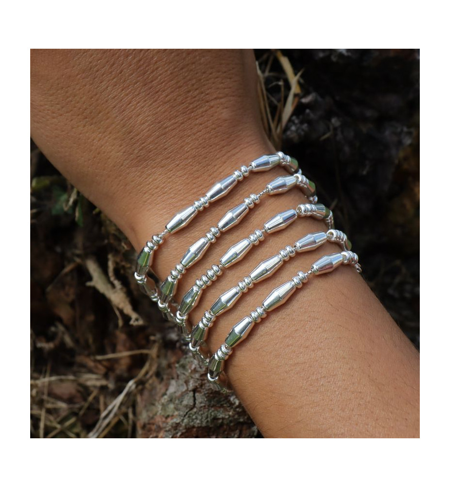 bracelet argent fin femme