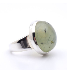 bague prehnite argent