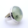 bague préhnite argent