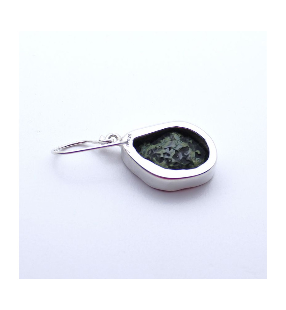 boucle d'oreille femme pierre rouge