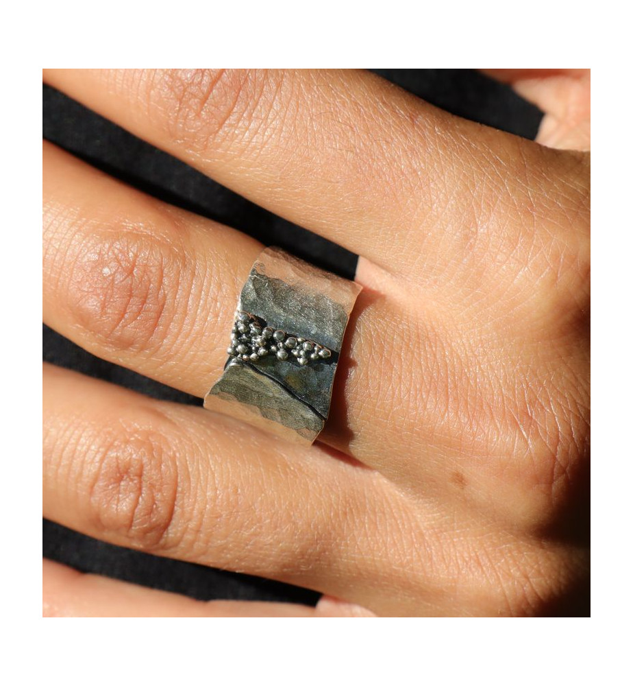 bague argent massif femme