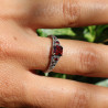 bague grenat rouge