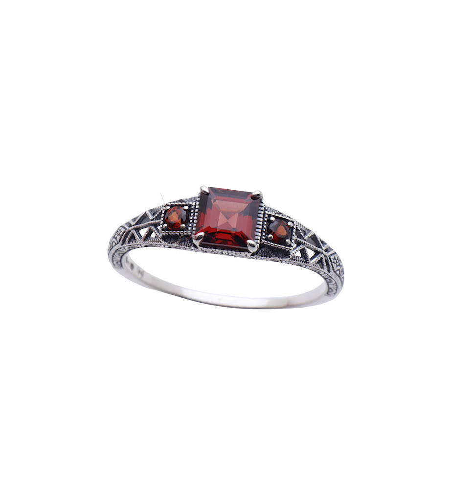 bague grenat vintage