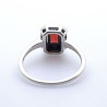 bague grenat argent